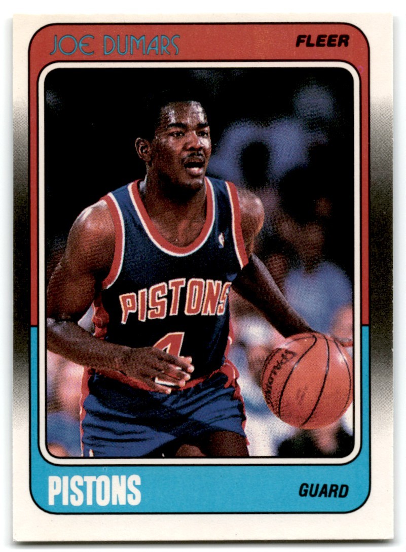 1988-89 Fleer Joe Dumars Detroit Pistons #40