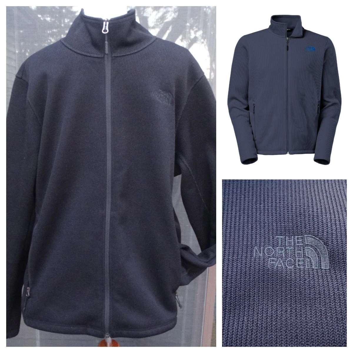 The North Face Krestwood Fleece Sweater Jacket Men's XL Full Zip Coat Outdoors