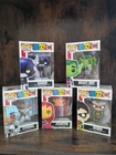Funko Pop Television Teen Titans Go Set Of 5 107-111 Robin Cyborg Raven Original