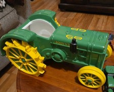 Very RARE Vintage John Deere Ceramic Planter Large 15 inch Read Description