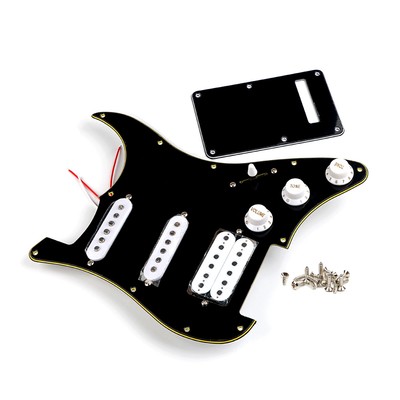 3Ply Pre-wired Loaded Pickguard SSH Pickup Backplate 500K Pots for ST Strat