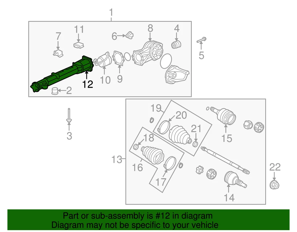 Tubo de torsión genuino GM 15839524 Foto 3 de 3