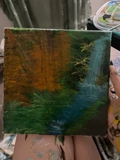 Original Acrylic Landscape Painting 6x6