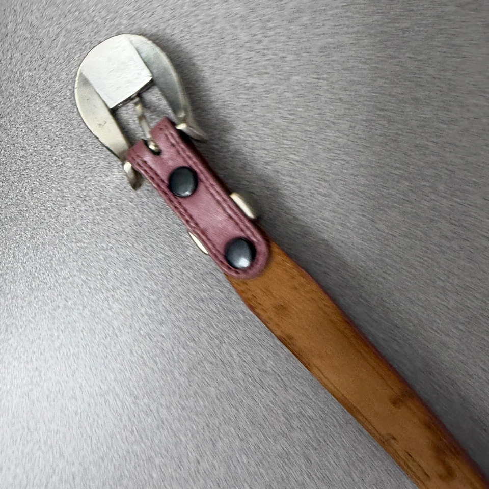 Cinturón De Cuero Nocona Años 90 De Colección Para Mujer 32 Rosa Plata Hebilla Western Repujado Vaquera Foto 3 de 4