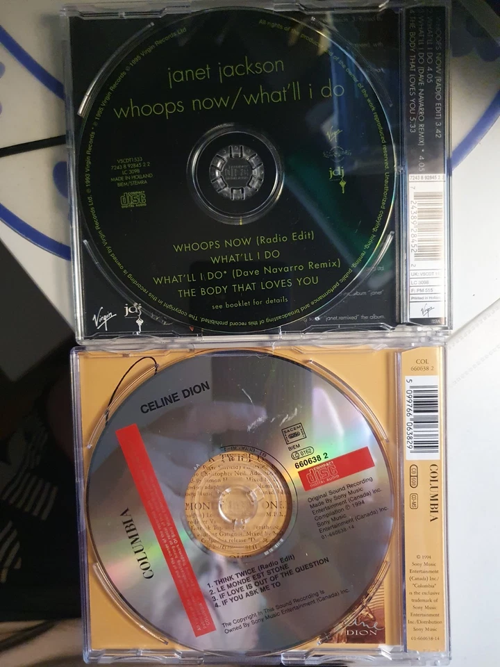 Janet Jackson - Whoops Now / What'll I Do & Celine Dion - Think Twice (W10) - Bild 2 von 2