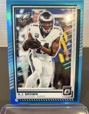 2025 Panini Donruss Optic A.J. Brown Aqua Prizm Serial #17 Eagles /349