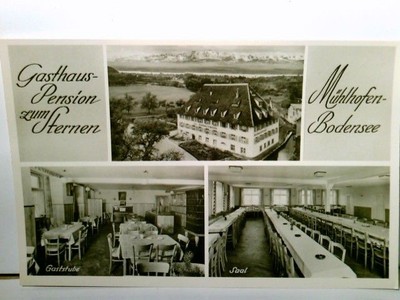Gasthaus - Pension zum Sternen. Uhldingen - Mühlhofen am Bodensee. Bes. Lina Erd