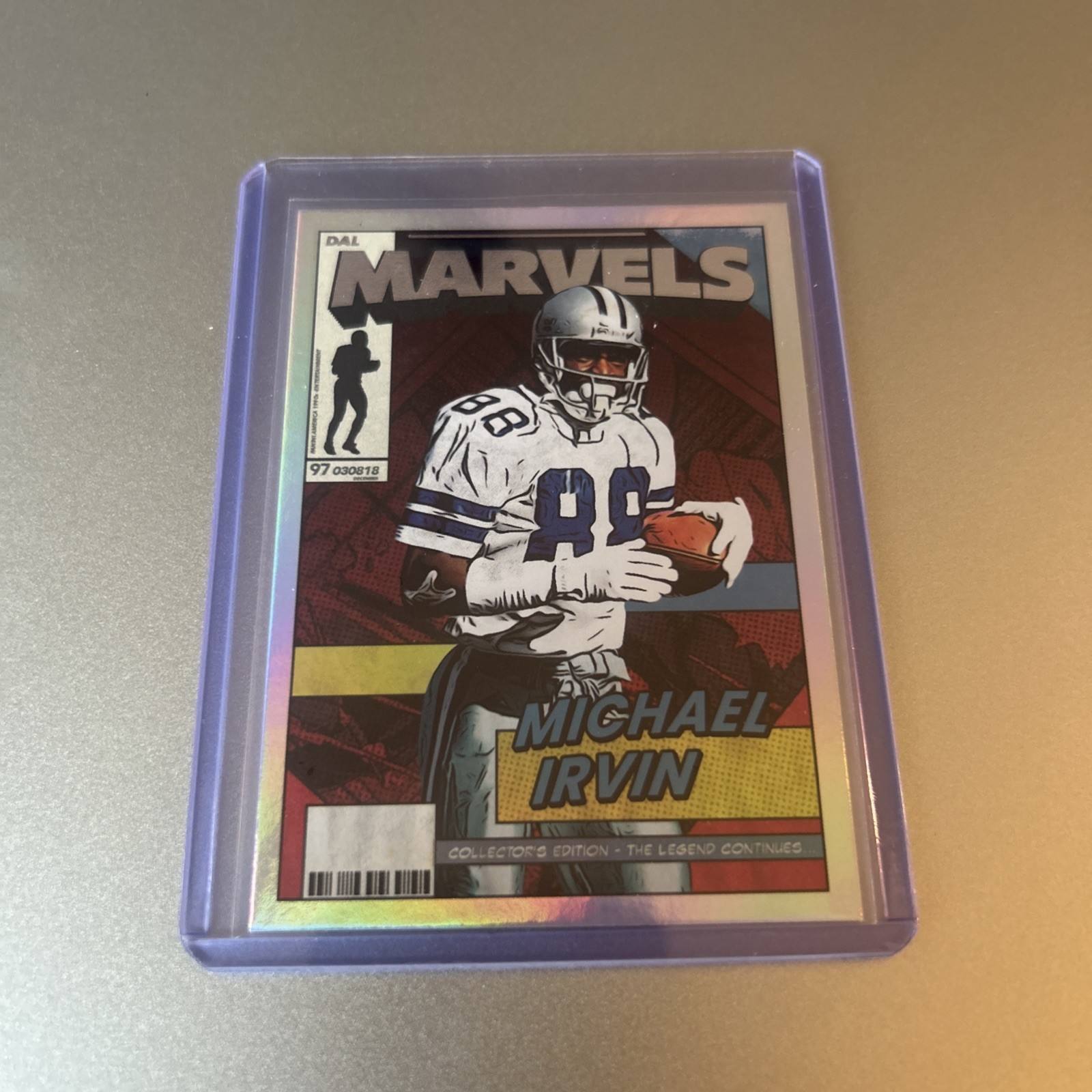 2026 Panini Decades 90's Pop Couture Michael Irvin MARVELS Holofoil Refractor