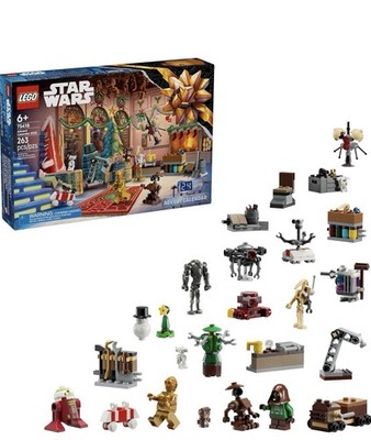 LEGO Star Wars Advent Calendar 2025 Kids Toy - Holiday Countdown Playset with 24