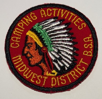 Widwest District Camping Activities  Patch Boy Scout CF0