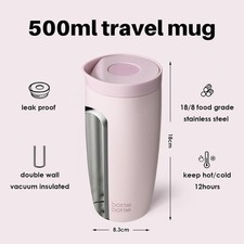 BOTTLE BOTTLE Insulated Travel Mug 500ml Stainless Steel Office Coffee Cup