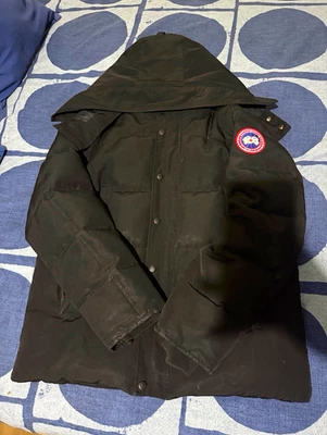 Canada Goose Langford Arctic Program Black Hooded Down Parka Coat Men’s M