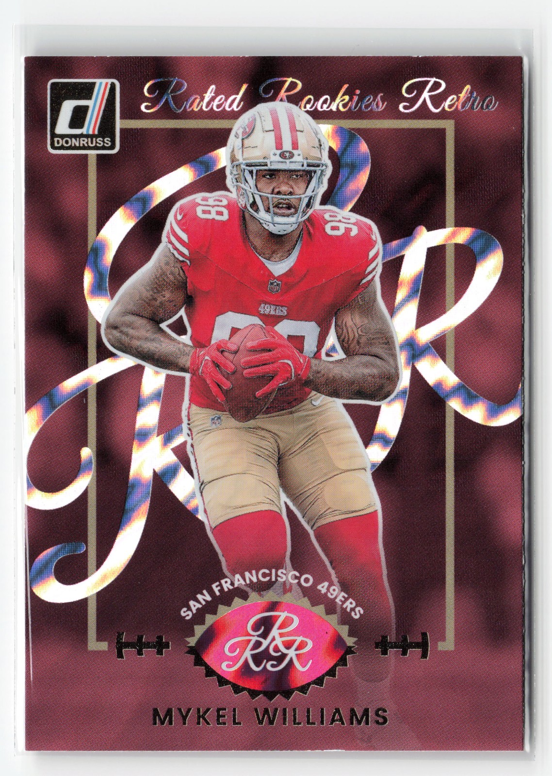 Mykel Williams Panini Donruss Rated Rookies Retro #17 Base