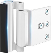 Home Security Door Reinforcement Lock - Safety Child Proof Locks White