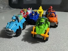Lot of 8 Paw Patrol True Metal Style Die-Cast Vehicles – Mixed Pups, Used