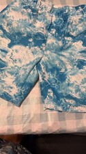Under Armour Boys Turquoise Tie Dye Swim Shorts Size 4 Elastic Waist Lined