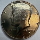 1980 P Kennedy Half Dollar Exact Coin Imaged #KHD19