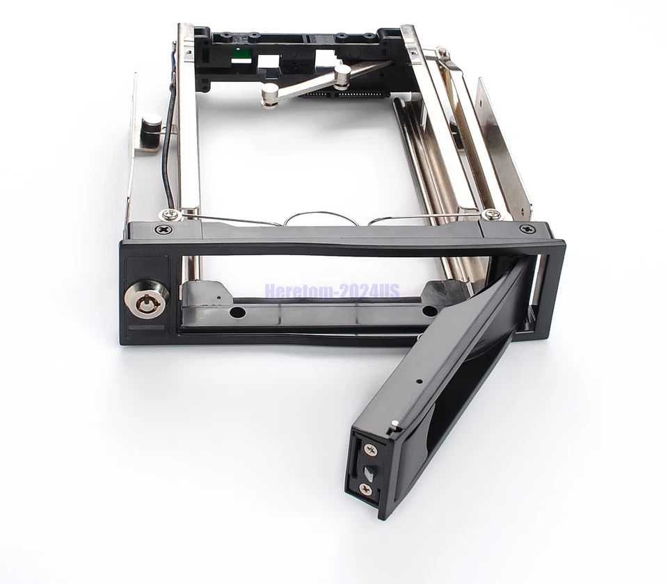 Rack móvil de intercambio en caliente sin bandeja de 5,25" para SATA bahía de disco duro de 3,5" HDD Caddy Dock Foto 4 de 4