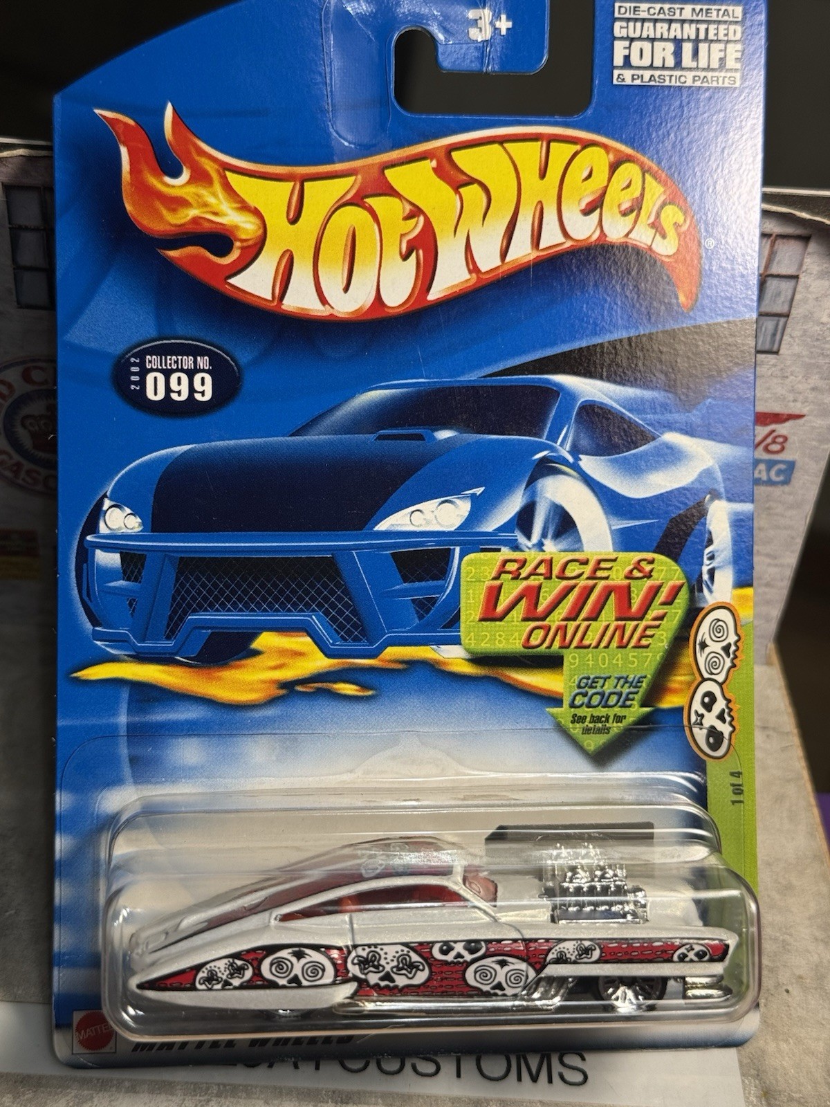 2002 Hot Wheels Evil Twin #099 Grave Rave Series #1 of 4 Mattel Wheels 54454