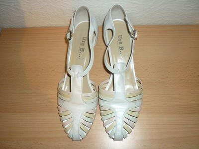 Urs B.. Schuhe, Pumps, Sandaletten, Gr. 40, Echtleder Vero Cuoio, Italien