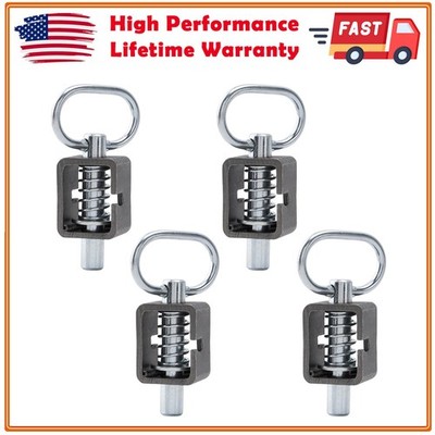 SPARKWHIZ (4) Universal Spring Trailer Gate Weld-On Spring Latch Lock Assembly