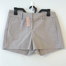 Ann Taylor Signature Preppy Chic Khaki Shorts SZ 2P Petite Tan 4.5 Inseam