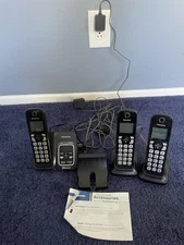 Panasonic KX-TG833SK Bluetooth Link2Cell Cordless Phone Answer Machine With Box
