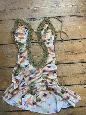 Jaded Mini Fatale Kleid Sommer Geblümt Neu mit Etikett J2 Uk 6 Mini
