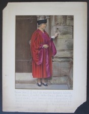 Helen Keller Very Large Color Photograph in her Graduation Regalia Signed 1904