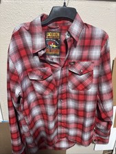 Dixxon Flannel Clay Smith Cams Shirt Mens Medium Red Pearl Snap Mr Horsepower