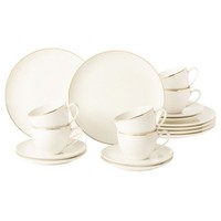 Seltmann Weiden Kaffeeservice 18-Teilig Savona Oro Mit Goldrand
