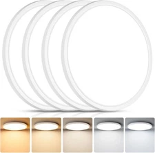 4Pack LED Flush Mount Ceiling Light Fixture, 12 Inch 24W, Super Slim 0.67 Inch,