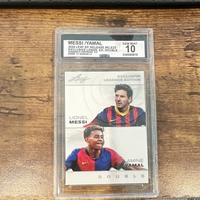 Leaf 2024 Special Release Messi Lamine Yamal ELE23 Exclusive Legends CGC 10