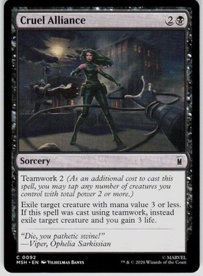 Cruel Alliance 92 Marvel Super Heroes Magic the Gathering