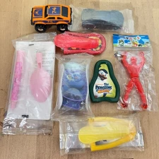Vintage Toy Lot Mixed Brands Characters McDonalds Teacher Prize Box