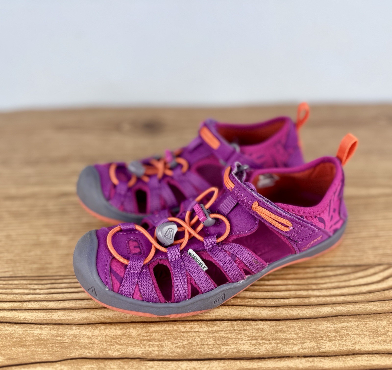 Sandali da trekking Keen Moxie rosa arancione bambina taglia US 12 outdoor