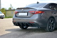 Maxton Design Heckspoiler Lippe Passend FüR Alfa Romeo Giulia Schwarz Hochglanz