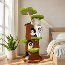XXL Tall Cat Tree Tower Scratching Post Scratcher Cats Condo House Bed Furniture