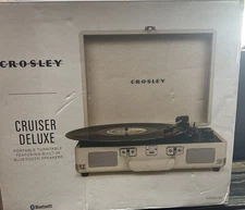 Crosley CR8005EWS Cruiser Turntable - White Sand “Brand New Open Box”