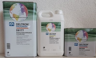 PPG UHS Rapid Performance Klarlack 8177 + UHS Härter kurz  8308+Verdünnung  8757