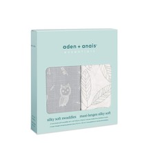 aden anais Aden Silky Soft Swaddle Baby Blanket, 100 Cotton Bamb.