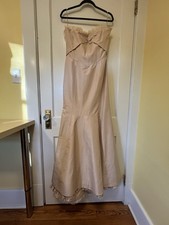 Carolina Herrera Pale Pink Gown Cotton/Silk Sz 6/8 Small Formal Spring Prom READ