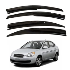 Window Visor Vent Rain Guard Deflector for Hyundai Accent Era 2006-2013