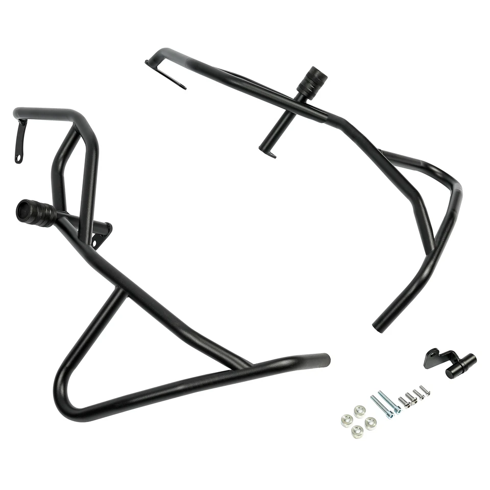 Barras de choque de carretera protectoras inferiores + superiores negras para BMW G310GS G 310 GS 17-24 Foto 2 de 4