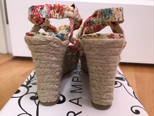 Floral Wedge Sandals, By Rampage “Brixton” EXCELLENT CONDITION - Picture 8 of 12