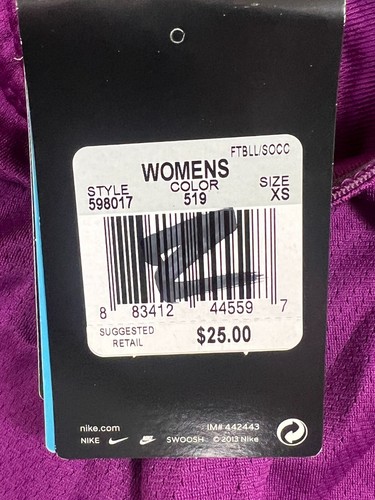Pantalones cortos de malla para mujer Nike, Dri-Fit, cortos de gimnasio de fútbol, entrepierna de 3,5", 598017, $25 - Imagen 3 de 6