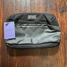 Coast to Coast CTC Black Gray Toiletry Travel Hanging Bag Zip Around