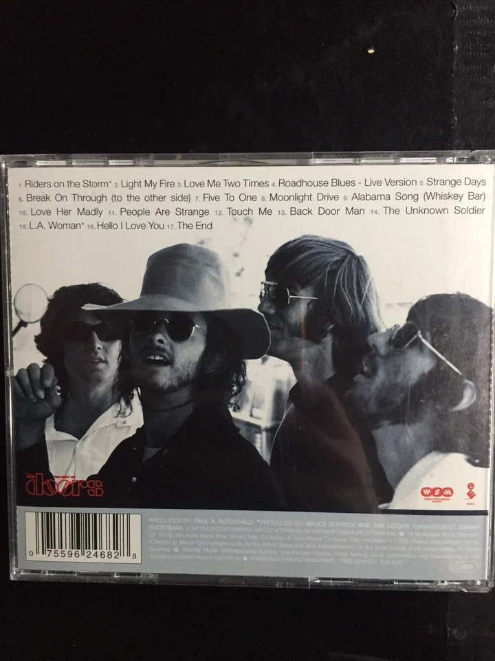 The Doors BEST OF Digitally Remastered Used 17 Track Greatest Hits Cd Rock Blues - Image 2 of 3