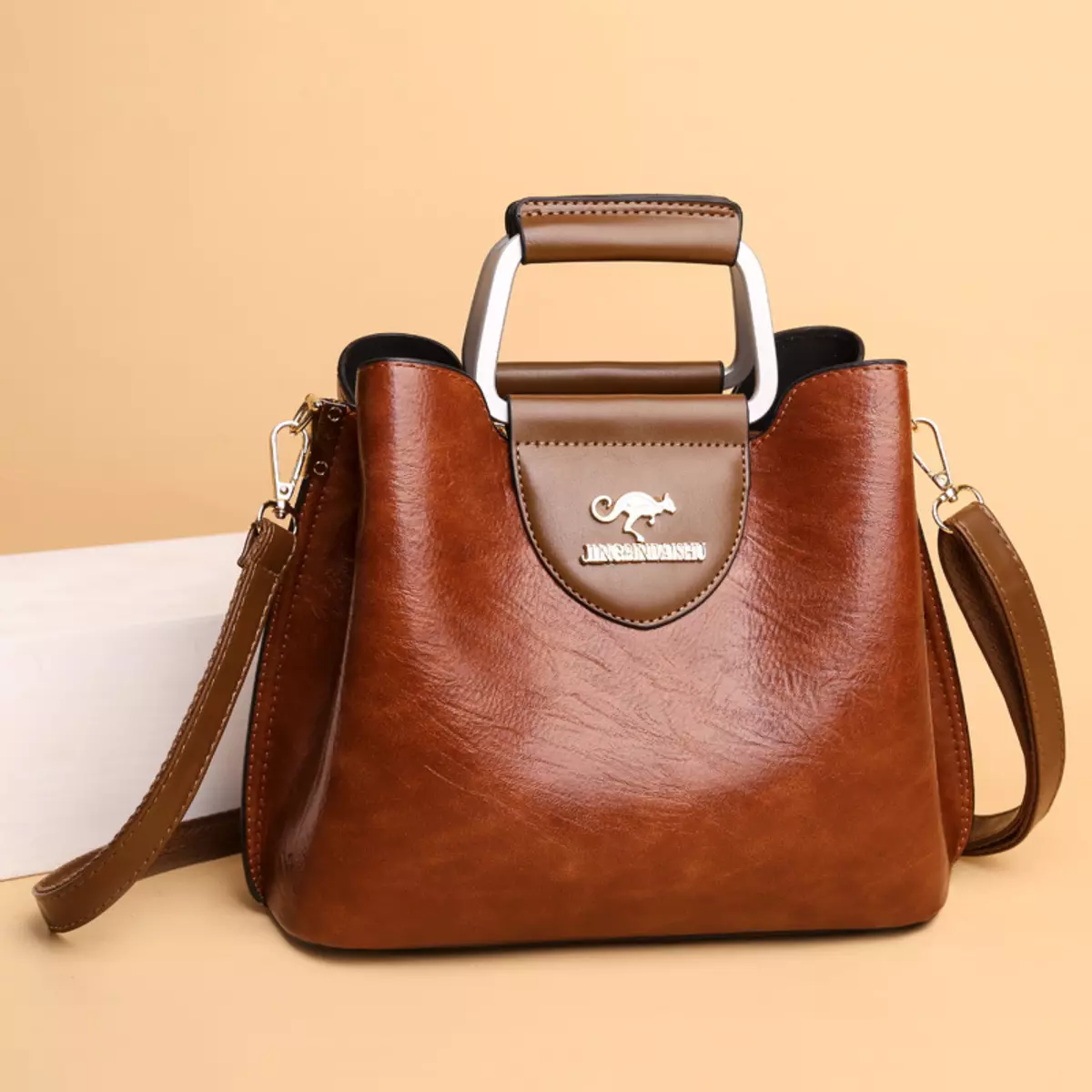 Bolso De Cuero Para Mujer Bolsa Moda Lujo Hombro Mano Cartera