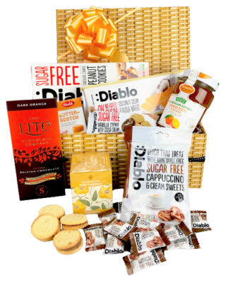 Zuckerkorb ohne Zuckerzusatz Schokolade Marmelade Süßigkeiten Geburtstag Diabetiker Vatertag Geschenk 